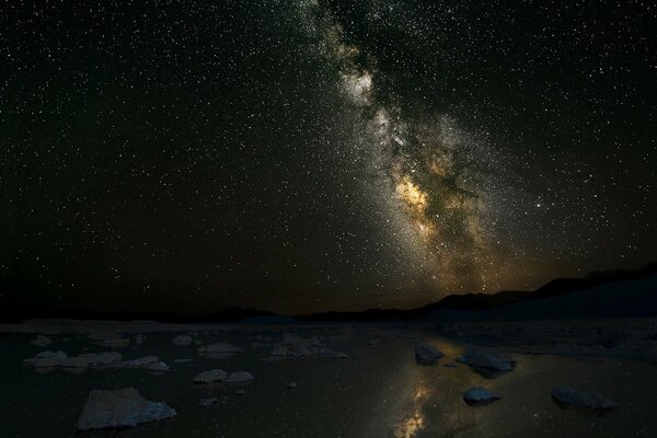 The Milky Way in the night sky