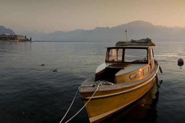 Sailing on Lake Geneva