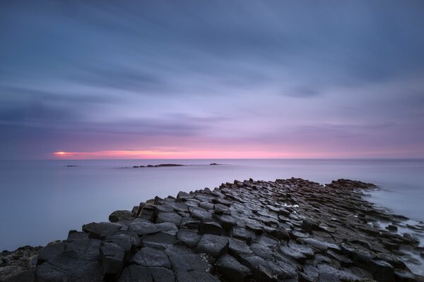 Regno Unito rosa tramonto mare