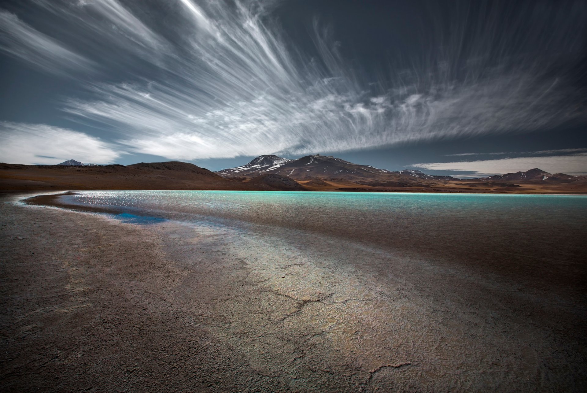 mountain beach cloud