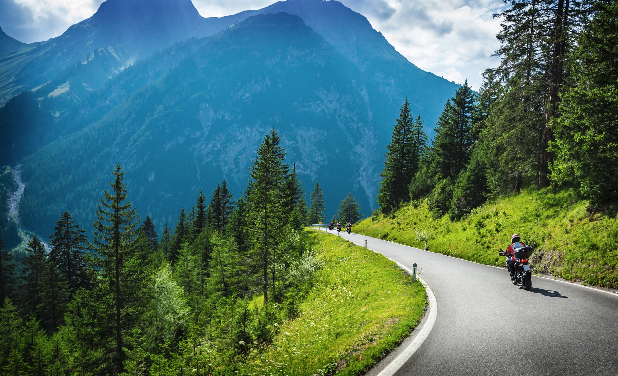 alps italy switzerland road