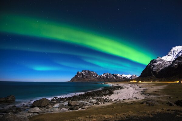 Aurora boreale in Norvegia