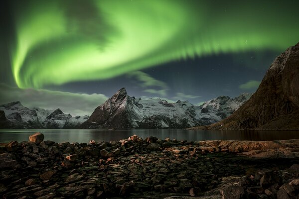 The Islands of Norway and the Northern Lights